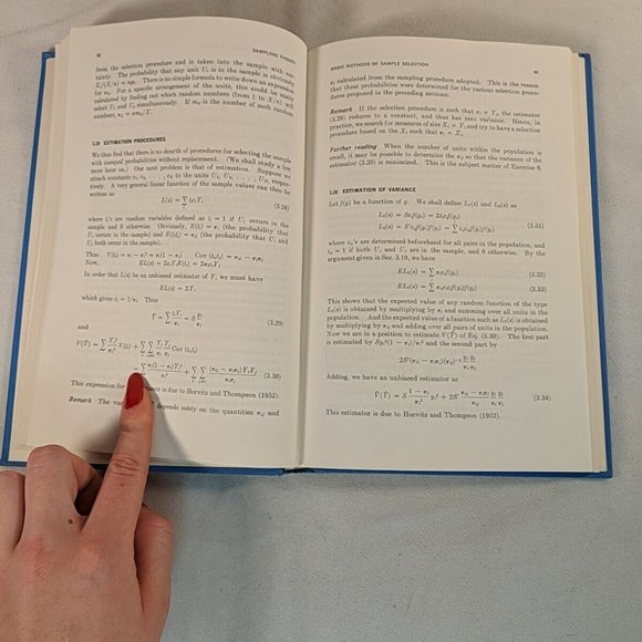 Sampling Theory 1968 Raj McGraw-Hill Probability & Stats Hardcover Book Vintage - Picture 10 of 13